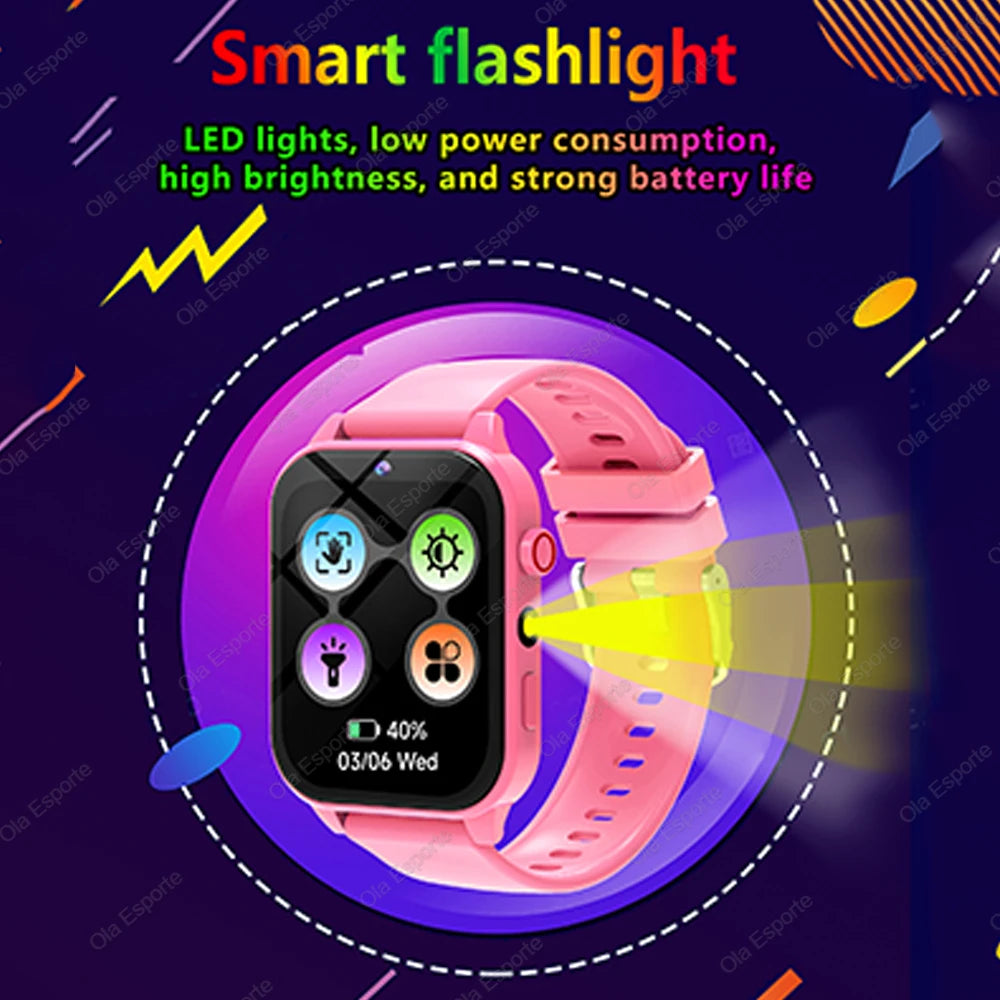 A pink smart flashlight wristband featuring an LED light and battery indicator.