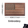 Reflective American Flag Tactical Patch with Glow-in-the-Dark Detail