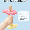 Flower-Shaped Silicone Baby Teether with Stand