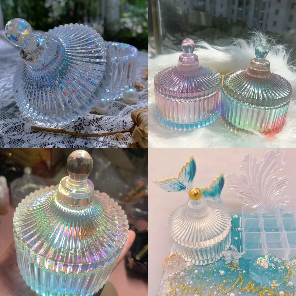 Striped Storage Box Silicone Mold for Resin Jewelry Making