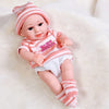 Lifelike 12-Inch Reborn Baby Doll with Outfit – Soft Vinyl, Huggable & Cute