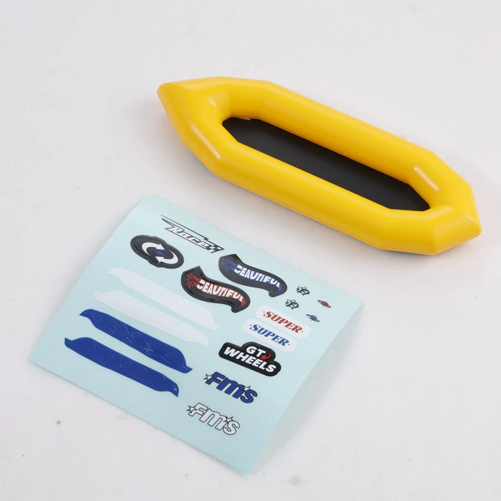 RC Car Scale Accessory Set – Surfboard, Kayak, and Roadblock Decorations