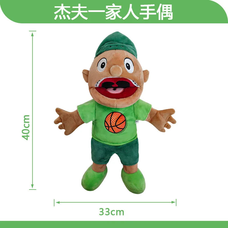 Jeffy Hand Puppet Toy – Soft Plush Zombie Boy Puppet