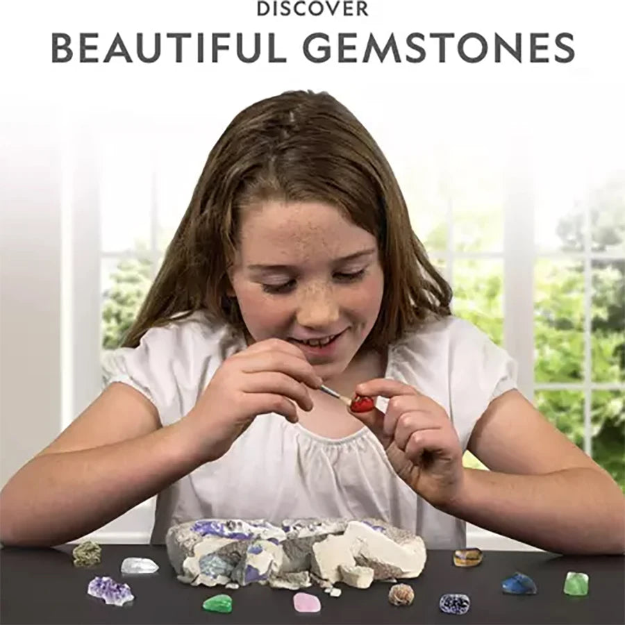 Mega Gemstone Dig Kit for Kids - STEM Excavation Toy