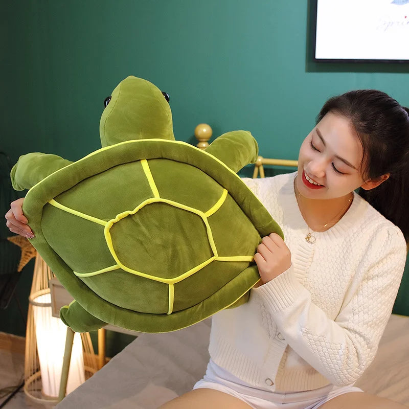 Kawaii Tortoise Plush Toy – Soft Cute Sea Turtle Stuffed Pillow