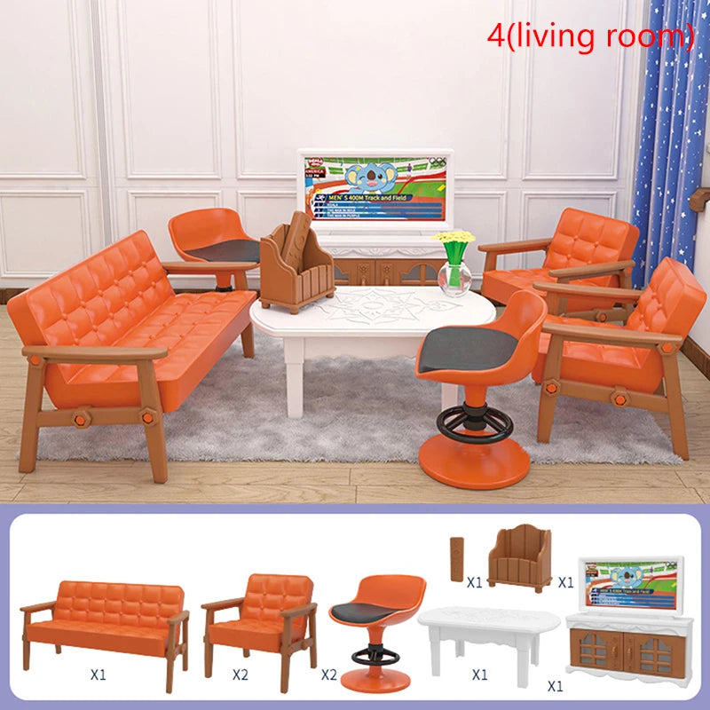 Miniature Dollhouse Furniture Set for 1:12 Scale Dolls