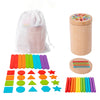 Wooden Montessori Color Sorting & Shape Matching Toy