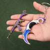 Valorant Reaver 2.0 Karambit Metal Keychain