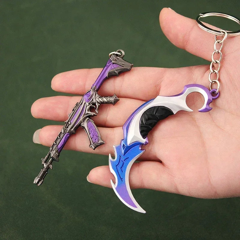 Valorant Reaver 2.0 Karambit Metal Keychain