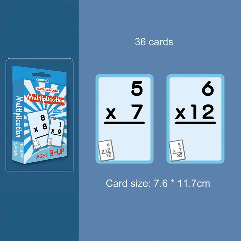 Erasable Math Practice Cards for Kids – Addition, Subtraction, Multiplication & Division