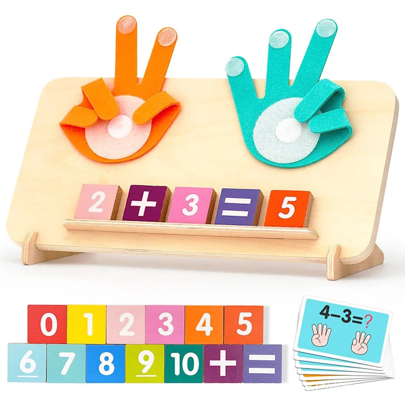 Wooden Counting and Math Activity Set for Toddlers