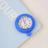 Colorful Silicone Nurse Pocket Watch with Brooch Pin