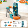 Magnetic Building Block Train Set with Electric Track