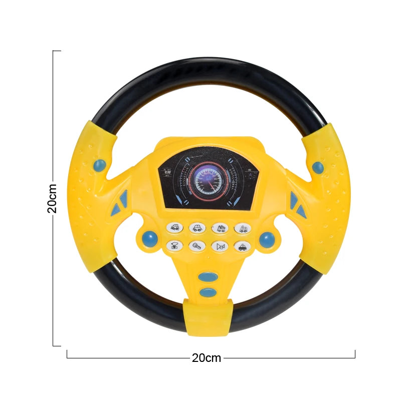 Interactive Steering Wheel Toy with Lights and Sounds for Kids