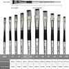 10-Piece Flat Paint Brush Set for Artists – Acrylic, Watercolor, Oil & Gouache
