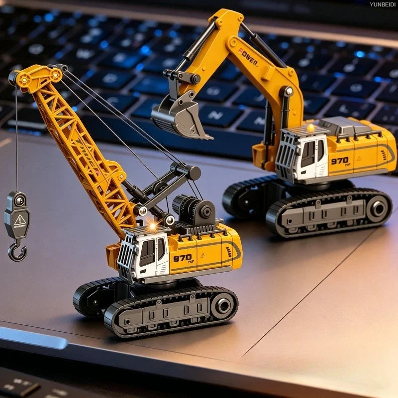 1:64 Scale Remote Control Engineering Vehicle with Lights and Sounds