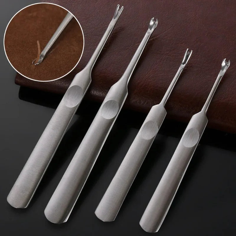 4-Piece Leather Edge Skiving and Grooving Tool Set