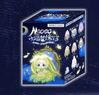 A box for the Miogo Bunny Dreamhouse blind box featuring a plush doll.