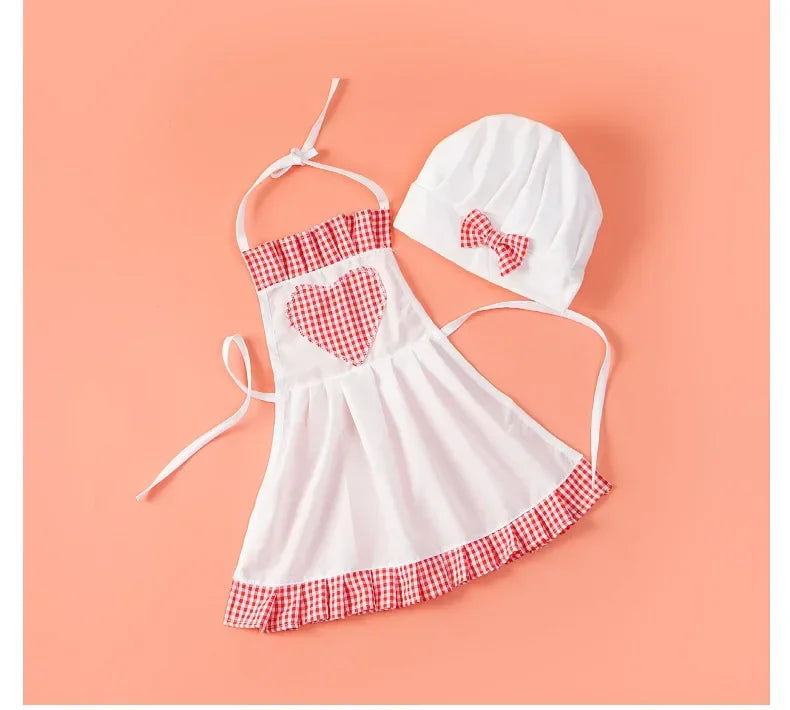 Baby Chef Apron & Hat Set for Photography Props