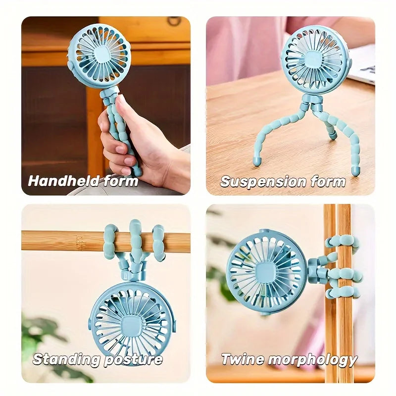 Flexible Mini USB Fan with Tripod Stand
