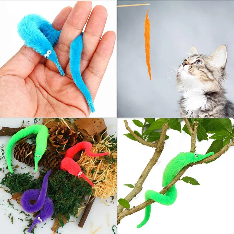 Fuzzy Magic Worm with Invisible String