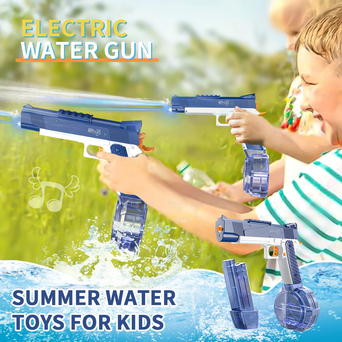 Rechargeable Electric Water Gun with 32-Foot Range