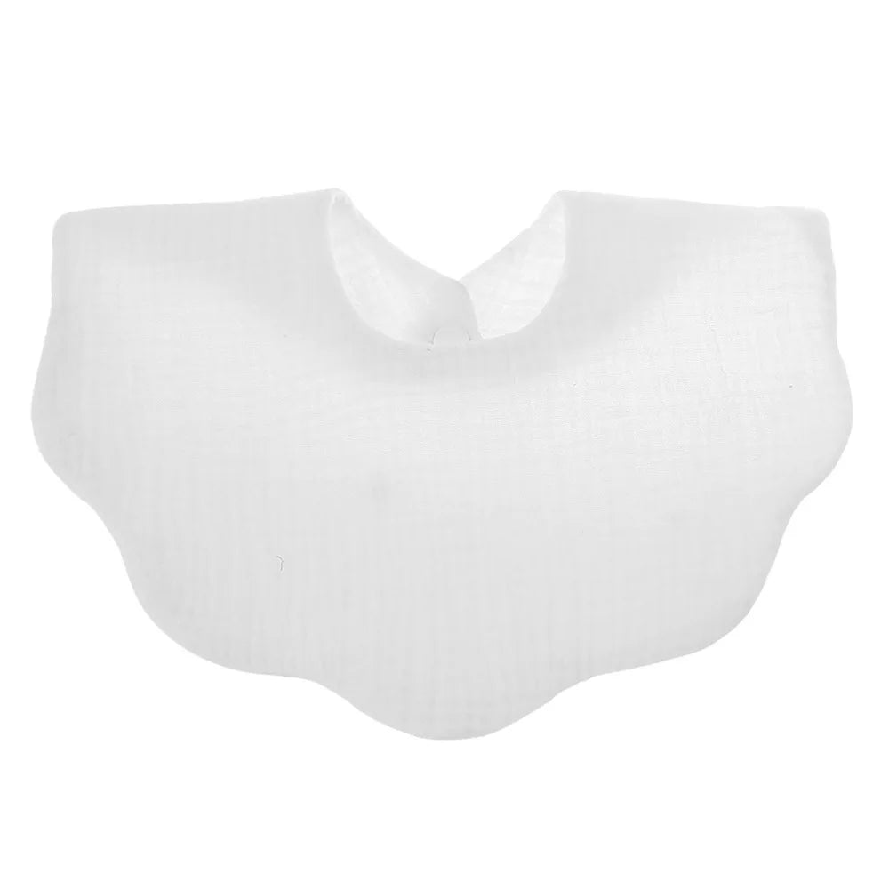 Cotton Baby Bibs with Burp Cloth – Soft Solid Color Bandana Scarf