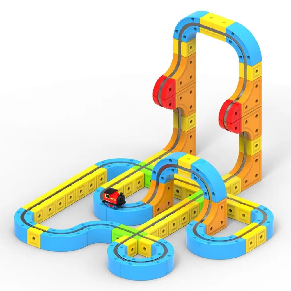 Magnetic Train Track Playset with Smooth Gliding Action