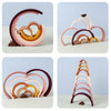 Wooden Rainbow Arch Building Blocks - Montessori Stacking Toy for Kids