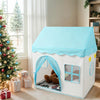 Pink Floral Castle Playhouse Tent for Kids