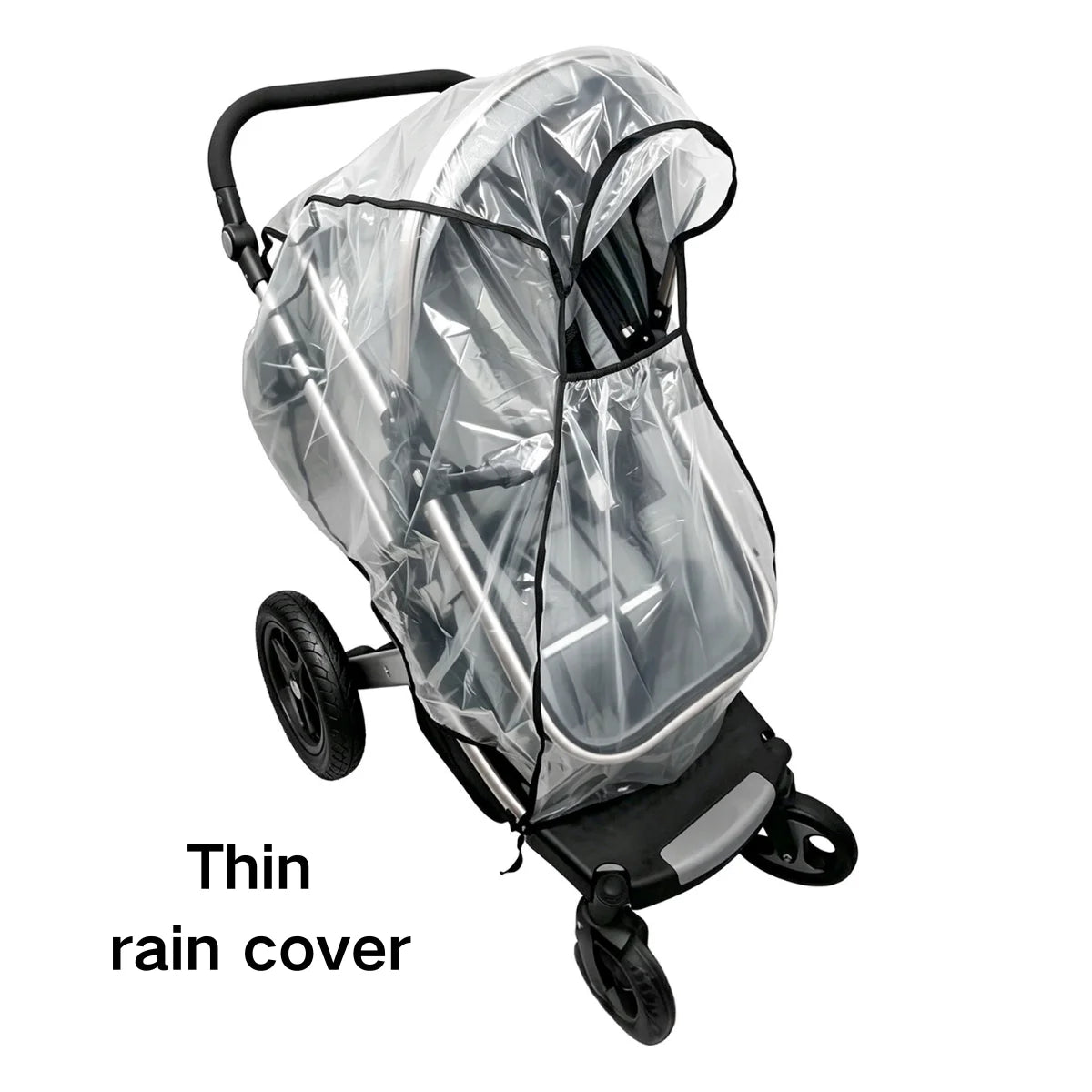 Universal Waterproof Stroller Rain Cover with Breathable Vent
