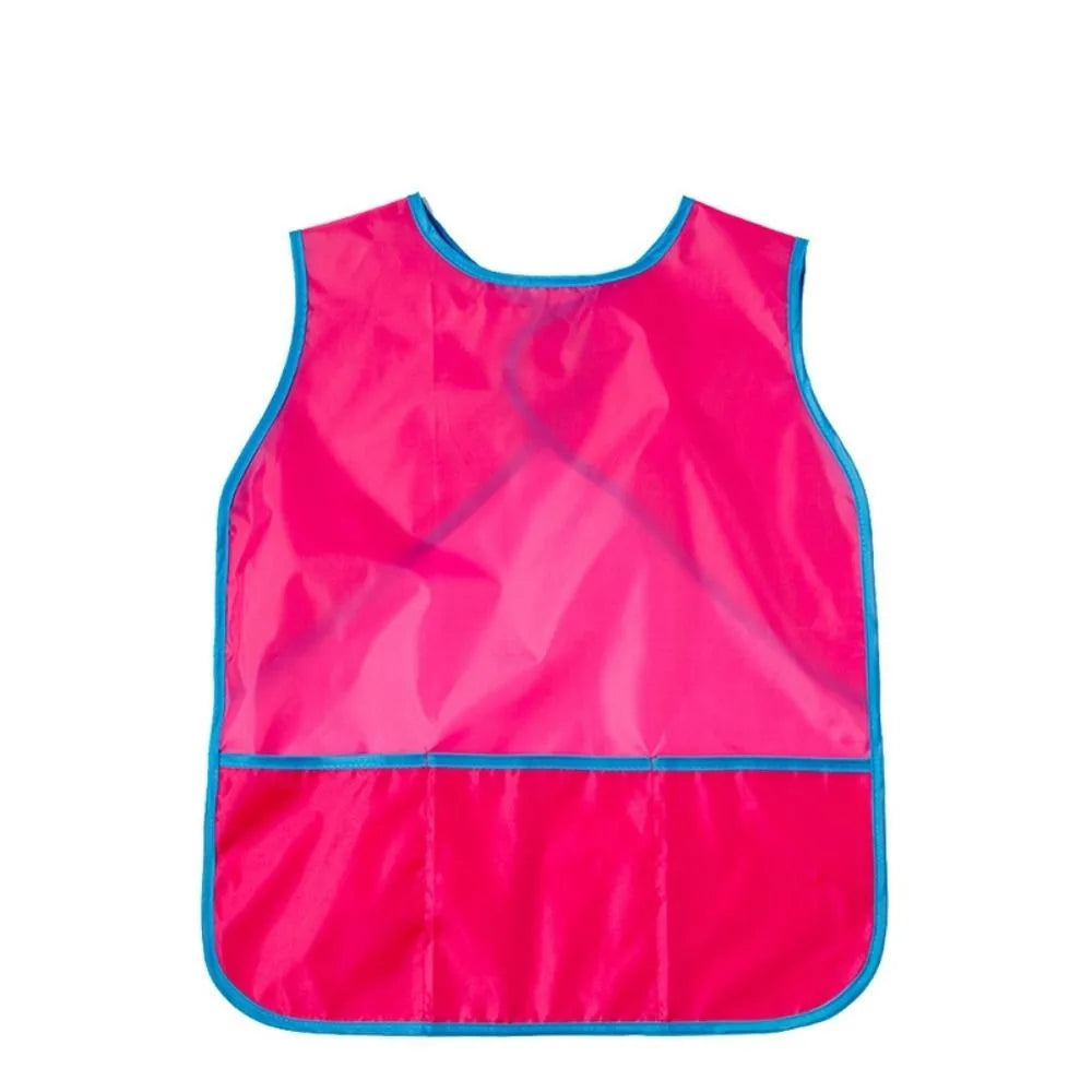 Waterproof Kids Art Smock with Pockets for Painting & Crafts