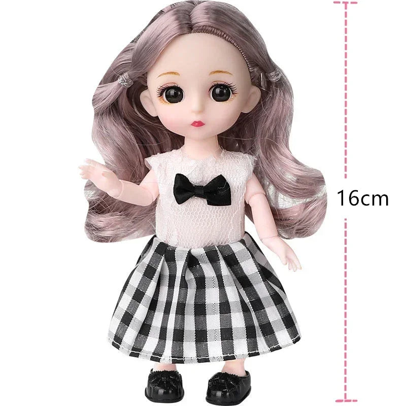 Posable Princess Doll with Outfit and Shoes