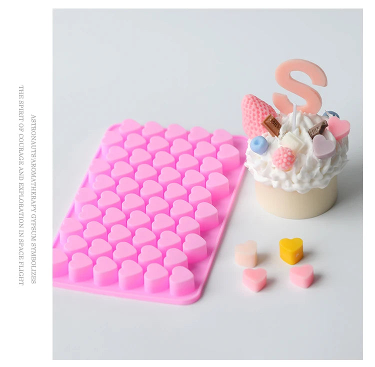 Mini Heart Silicone Mold for Candles, Soap & Resin