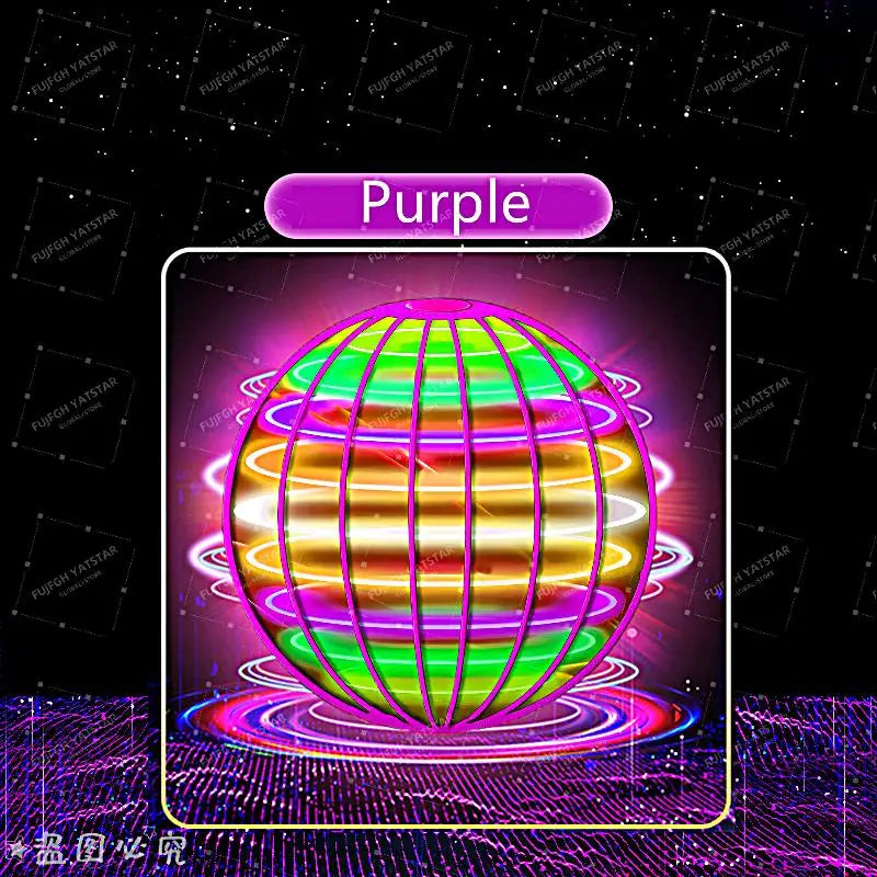 Hand-Controlled Flying Ball with Color LED Lights