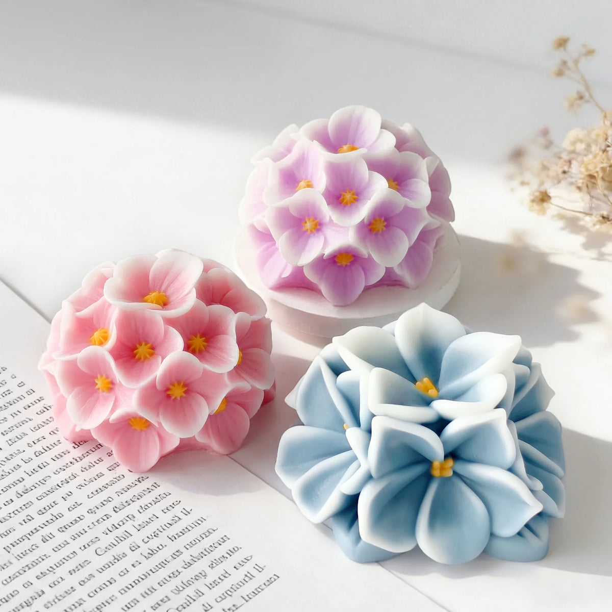 Floral Silicone Mold for Soap, Resin, and Candle Making