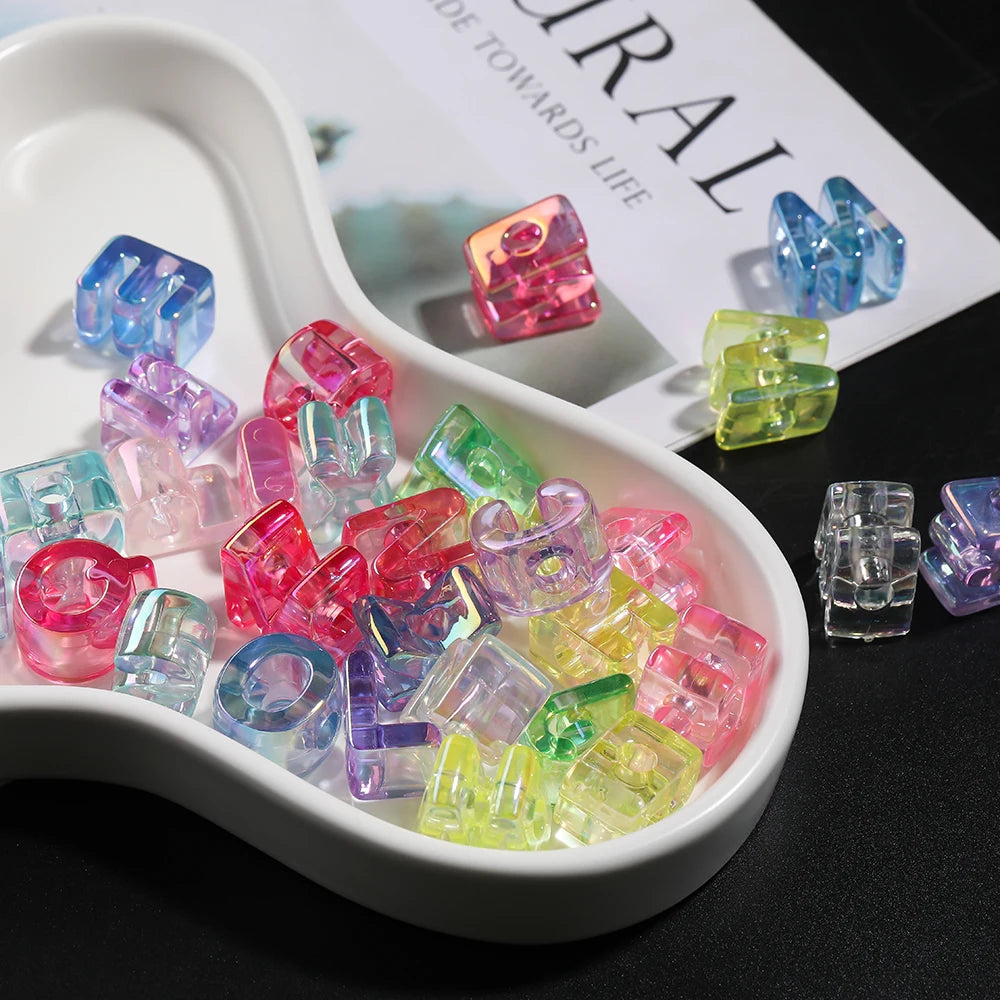 Acrylic Alphabet Beads for Jewelry Making – DIY Craft Kit
