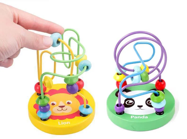 Montessori Wooden Bead Maze Toy for Toddlers