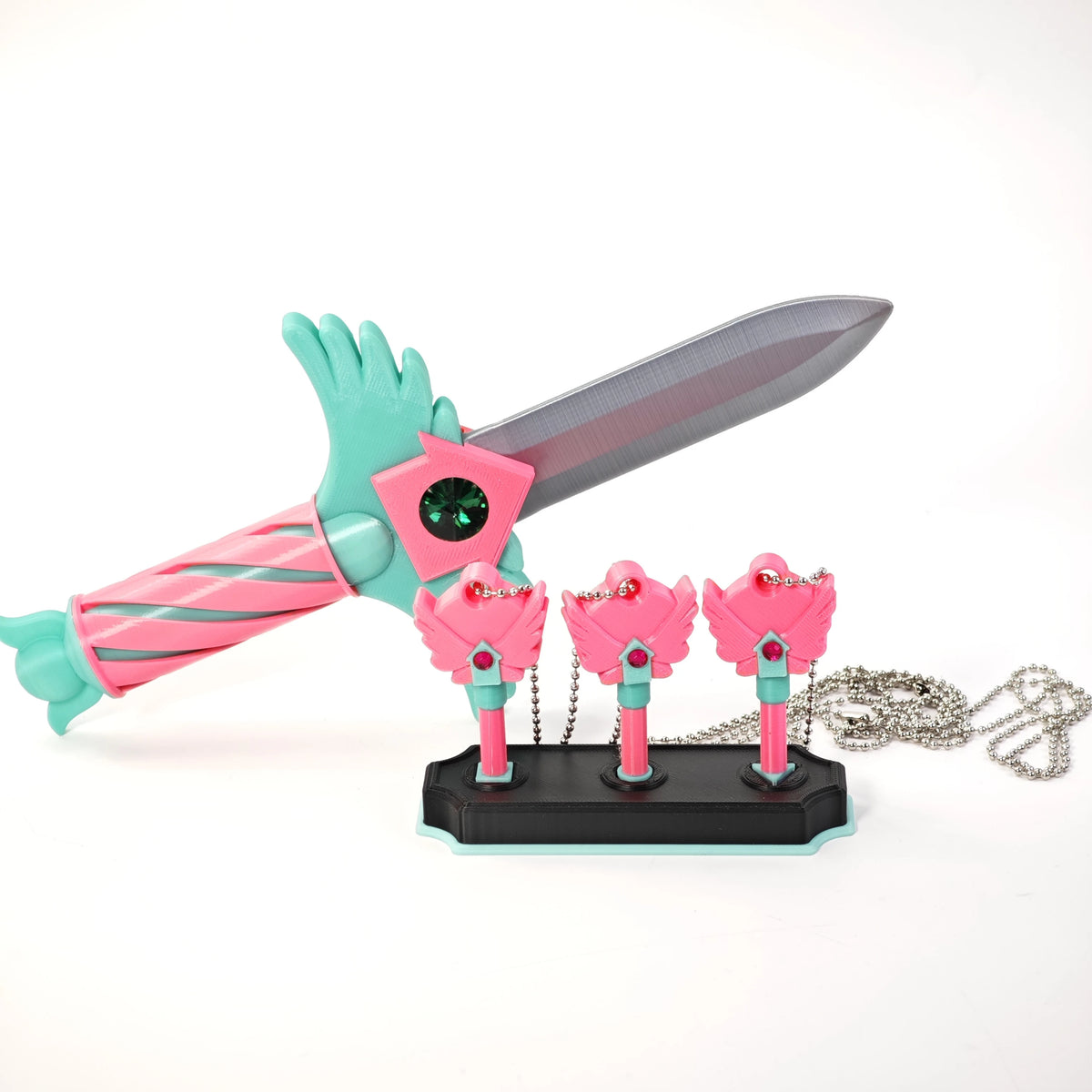 Squid Game Style Dagger Necklace Set (4-Pack)