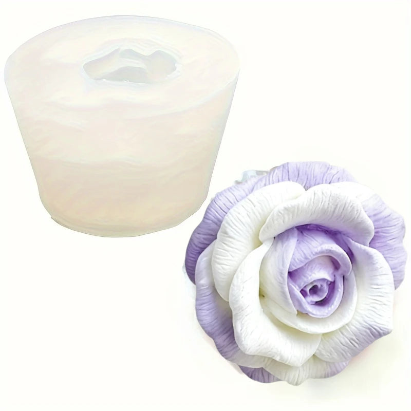 Elegant Rose Silicone Mold for Crafting and Decor