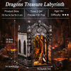 DIY Wooden Book Nook Kit - Dragon Treasure Labyrinth