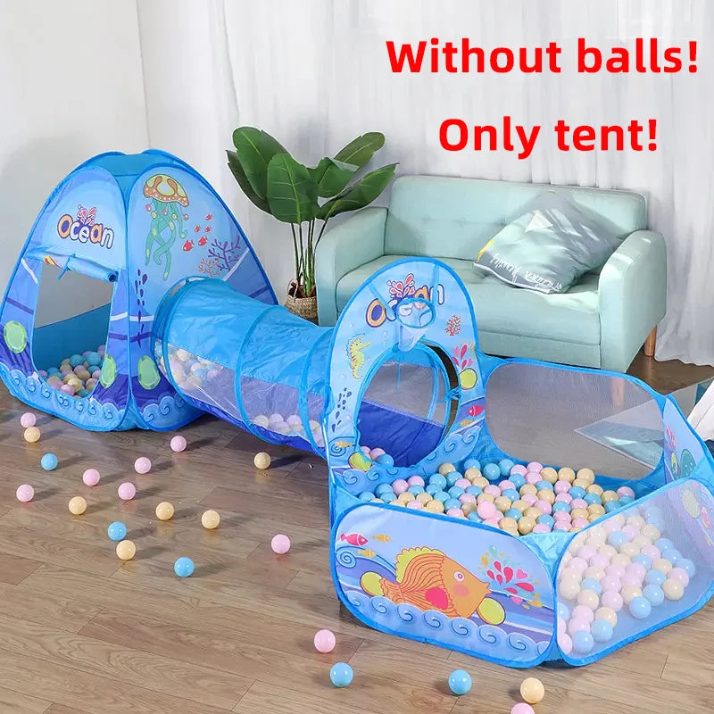 Foldable Spaceship Tunnel Playhouse for Toddlers with Carry Bag