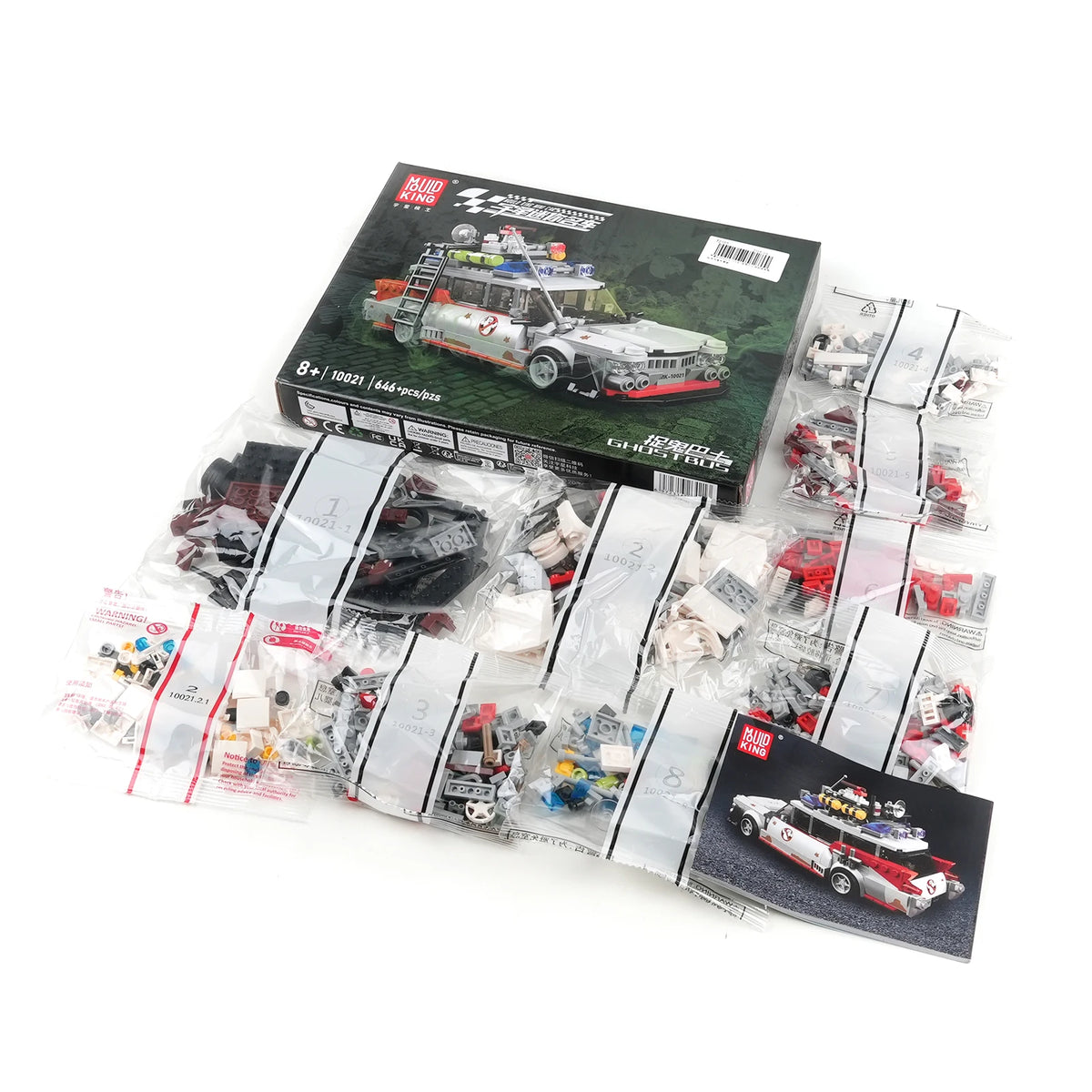 ECTO-1 Style Ghost Bus Building Block Kit – 636 Pieces