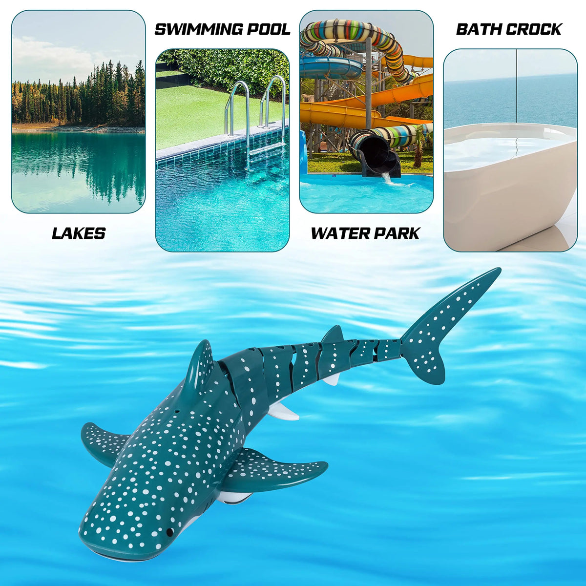 Remote Control Shark Toy with Water Spray