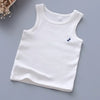White kids mermaid unicorn one-piece swimsuit displayed on a gray background.
