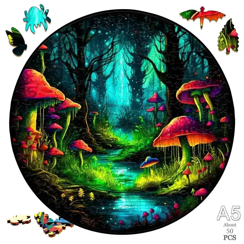 Wooden Frog Puzzle for Kids and Adults