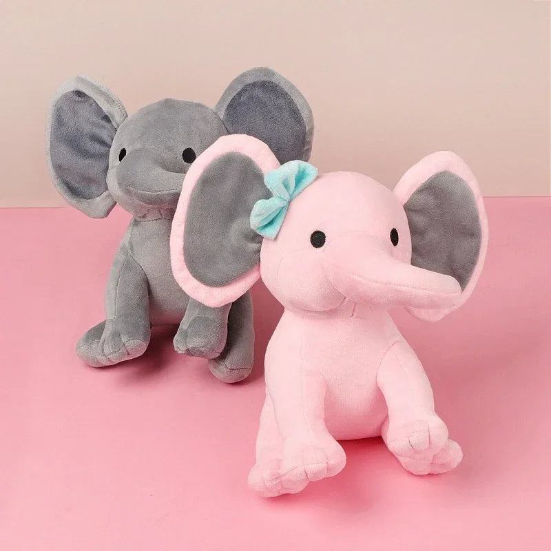 Soft Gray Elephant Plush Toy – Cuddly Stuffed Animal