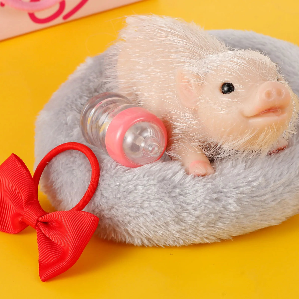 Realistic Soft Silicone Piglet Plush Toy