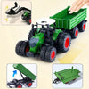 16.5" Farm Tractor Playset with Trailer, Animals & Fencing