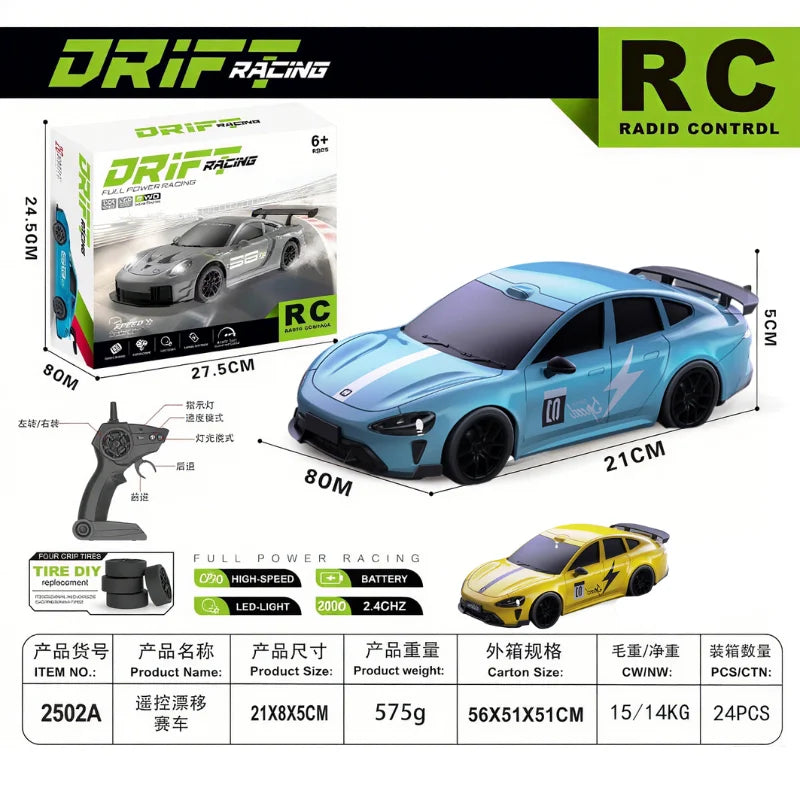 1:24 Scale RC Drift Car – High-Speed Remote Control Sports Car